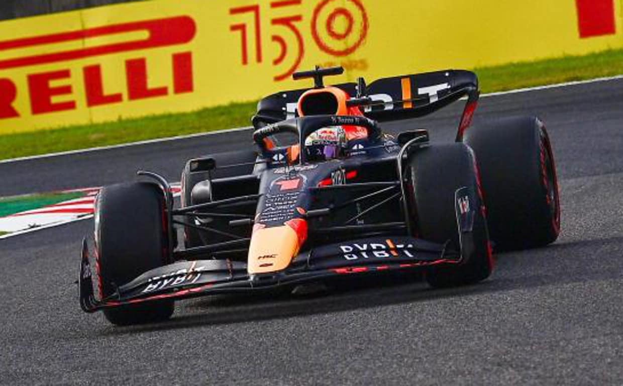 Max Vertspppen, nuevo campeón del mundo, al volante del Red Bull en el GP de Japón