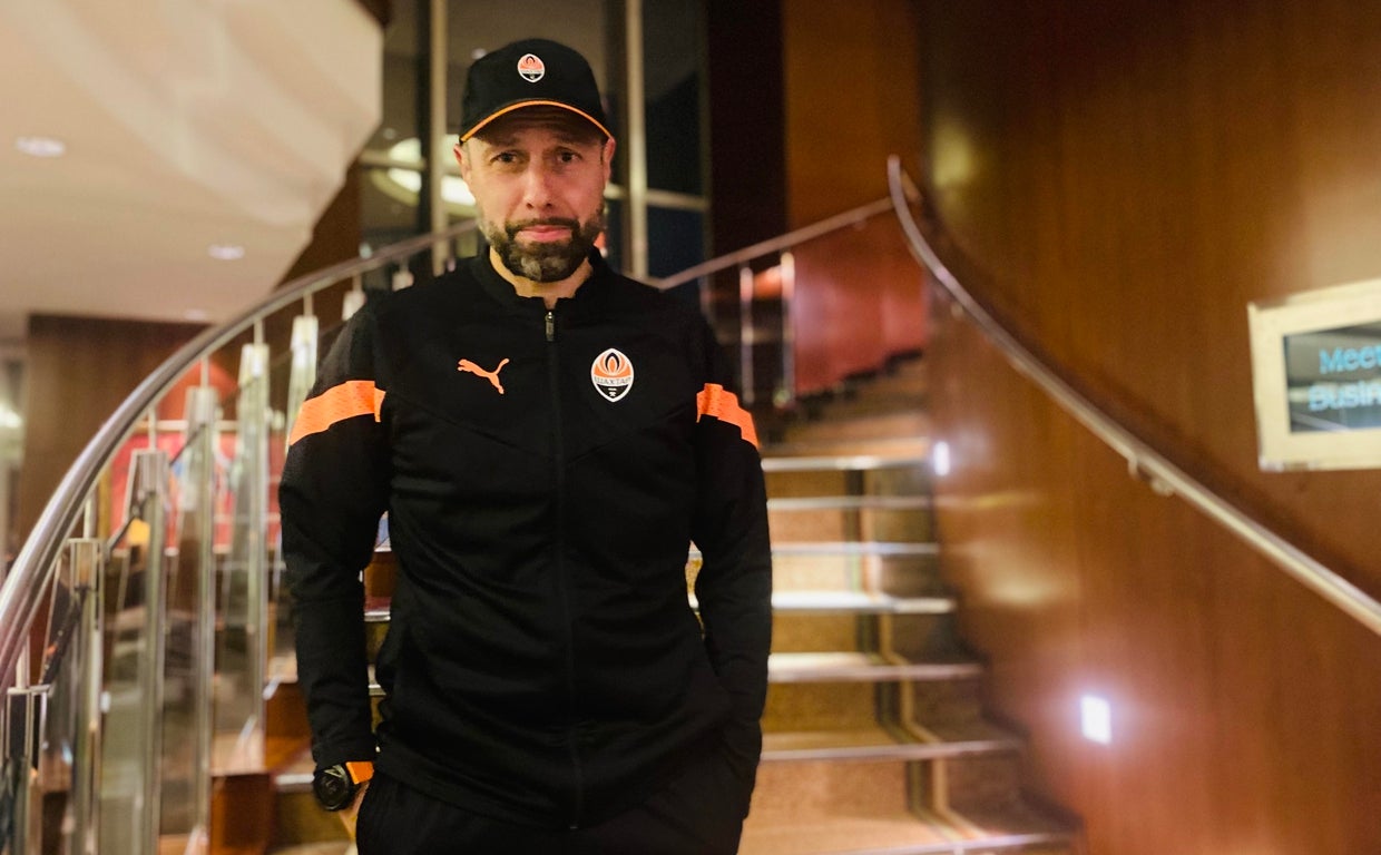 Igor Jovicevic, en el hall del hotel Regent de Varsovia