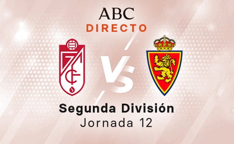 Granada - Zaragoza en directo hoy: partido de la Liga SmartBank, jornada 12