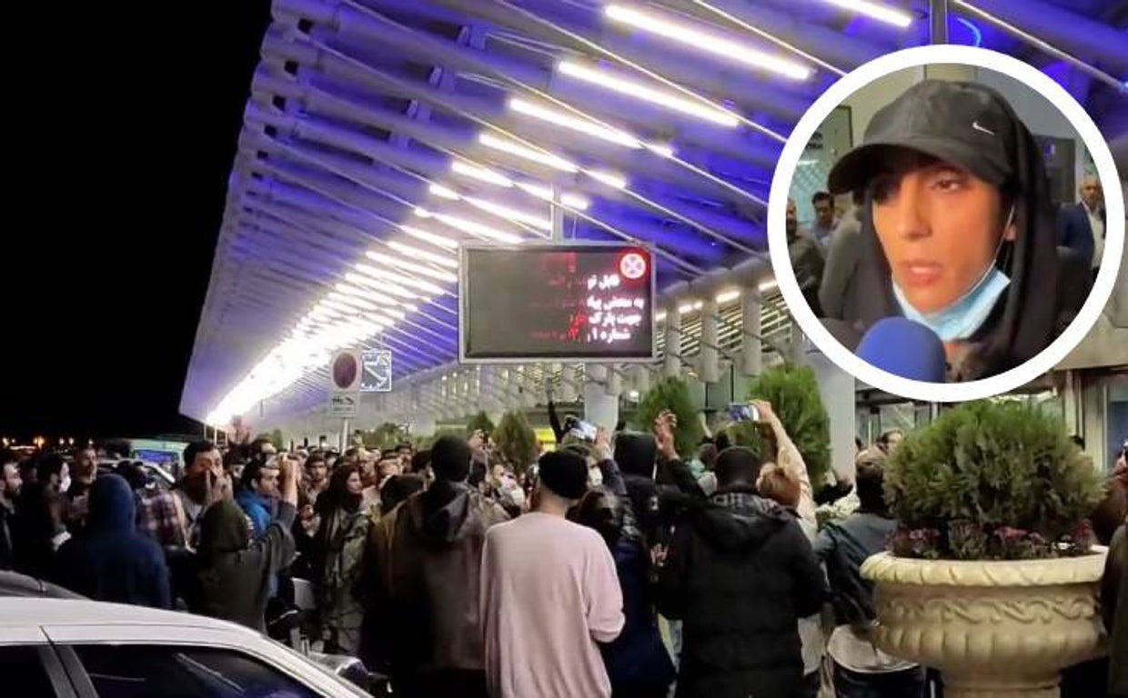 Rekabi ha sido recibida por una multitud en el aeropuerto de Teherán