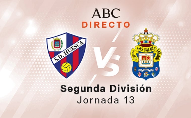 Huesca - Las Palmas en directo hoy: partido de la Liga SmartBank, jornada 13