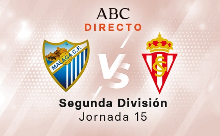 Málaga - Sporting en directo hoy: partido de la Liga SmartBank, jornada 15