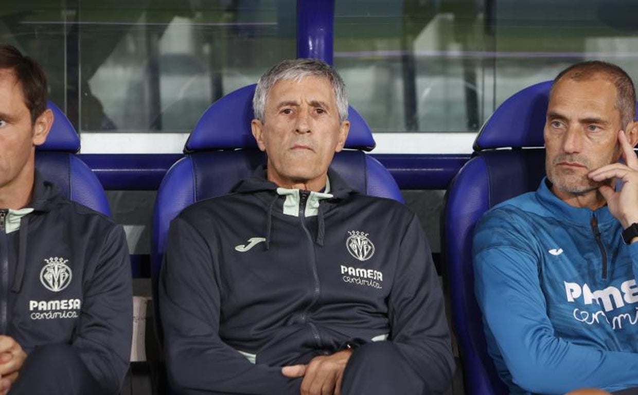 Quique Setién, en el banquillo del Ciudad de Valencia