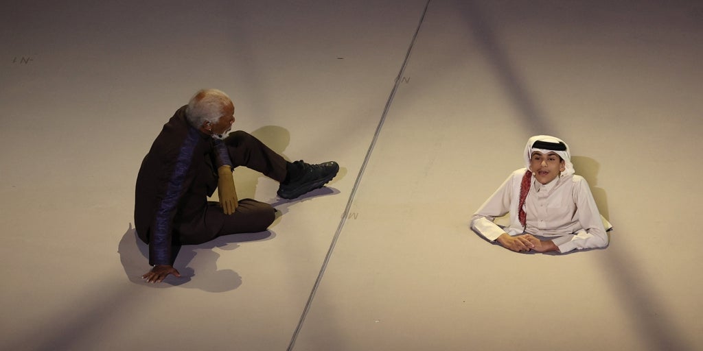 Who is Ghanim al Muftah, the man with no legs at the opening of the