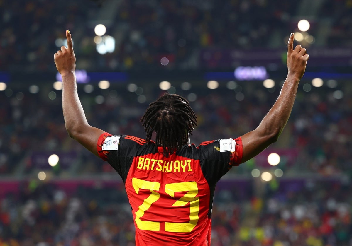 Batshuayi tras marcar el 1-0