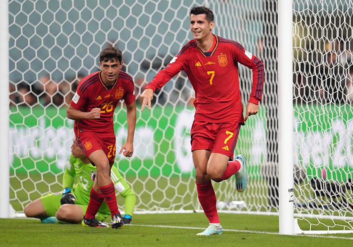 Álvaro Morata, tras marcar ante Japón