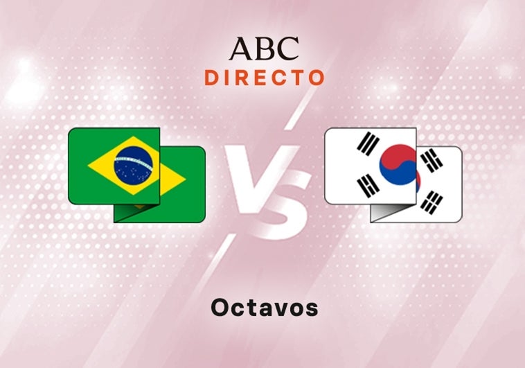 Brasil - Corea del Sur en directo hoy: partido de octavos del Mundial de Qatar