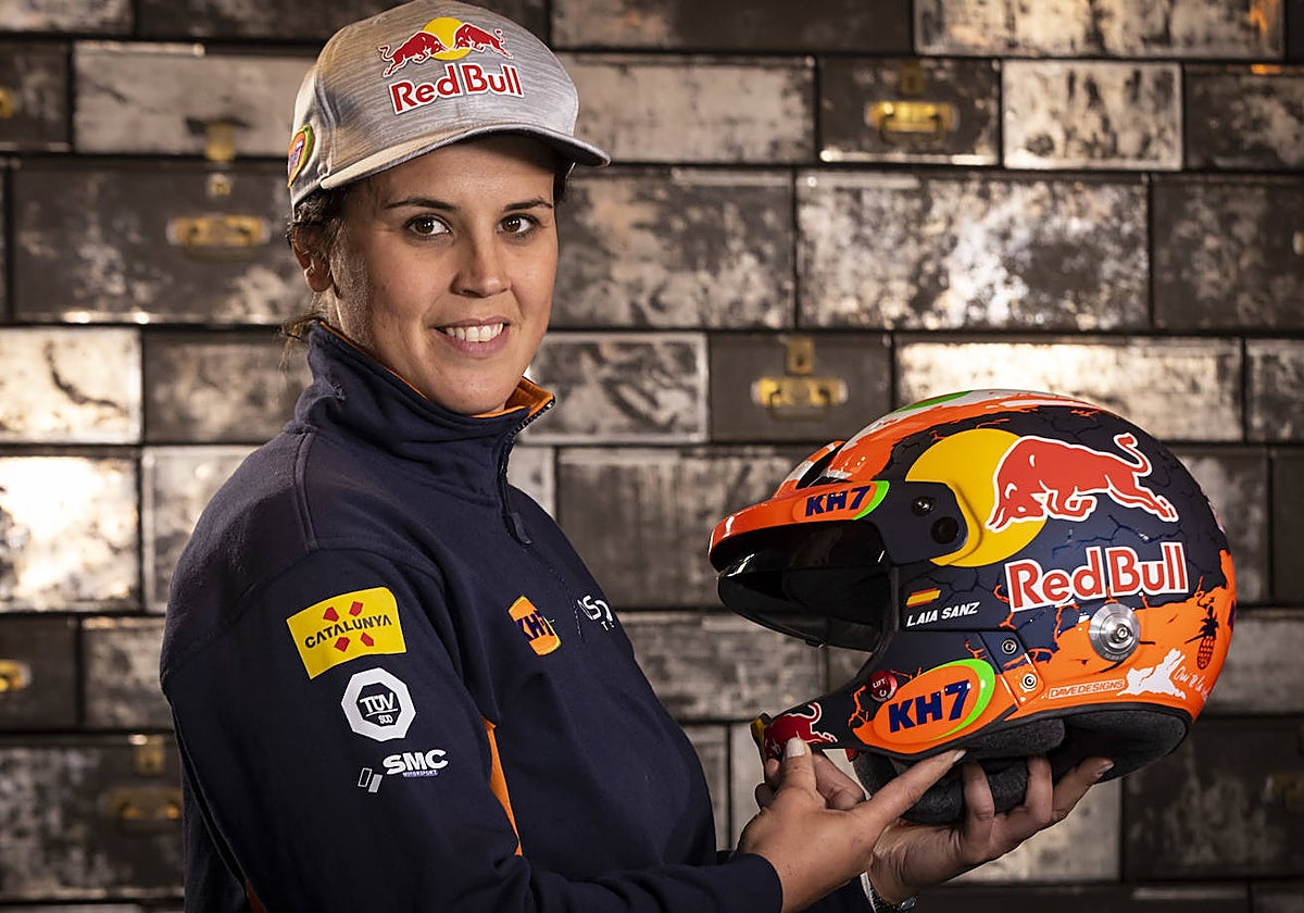 Laia Sanz, antes de partir hacia el Dakar