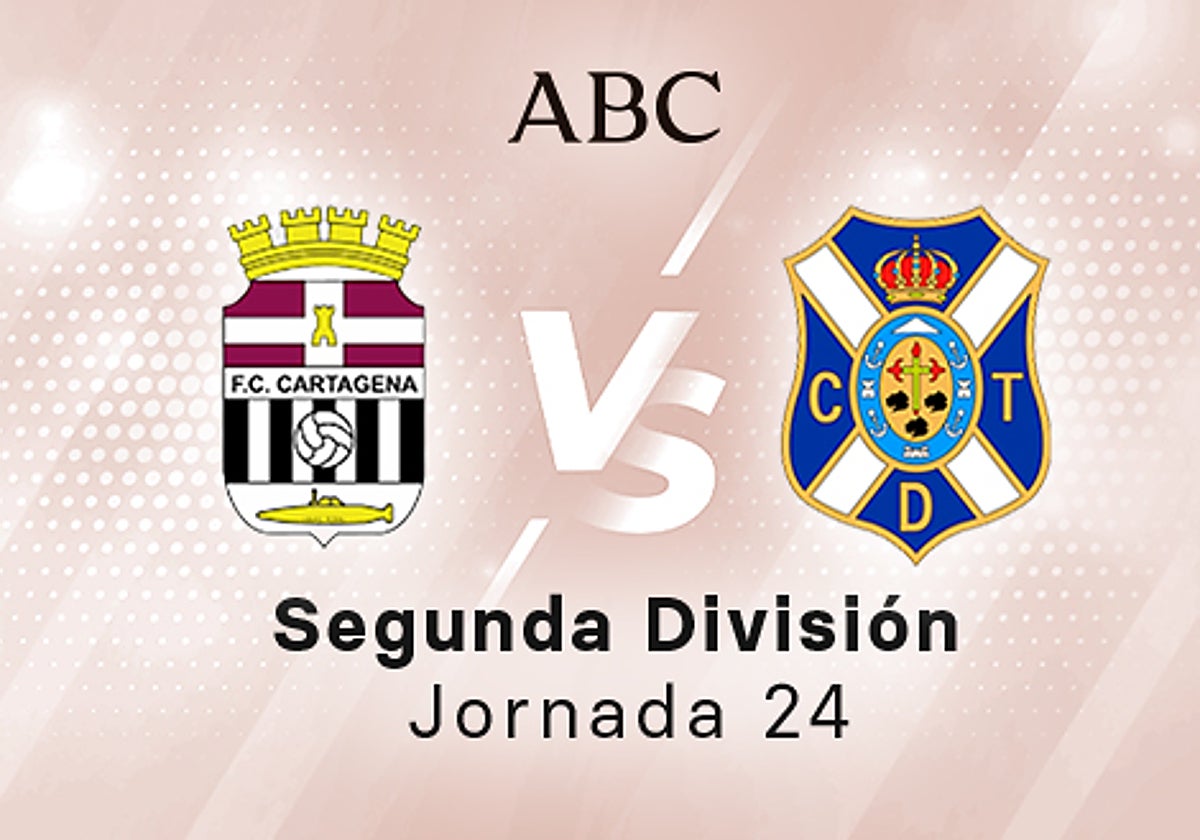 Cartagena - Tenerife en directo hoy: partido de la Liga SmartBank, jornada 24