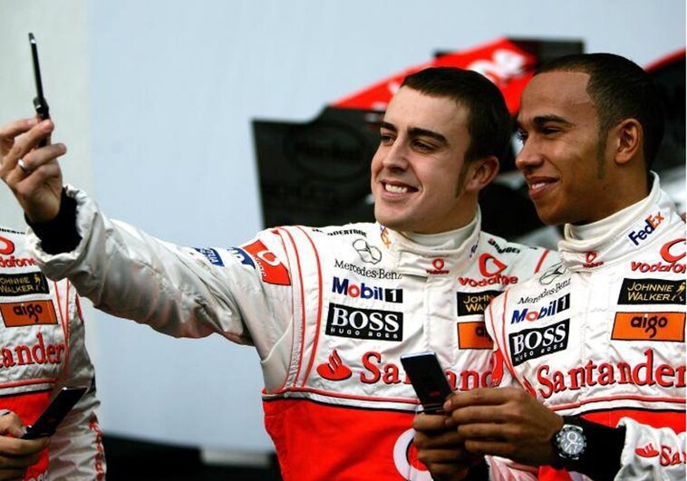 Cuando todo era maravilloso entre Fernando Alonso y Hamilton