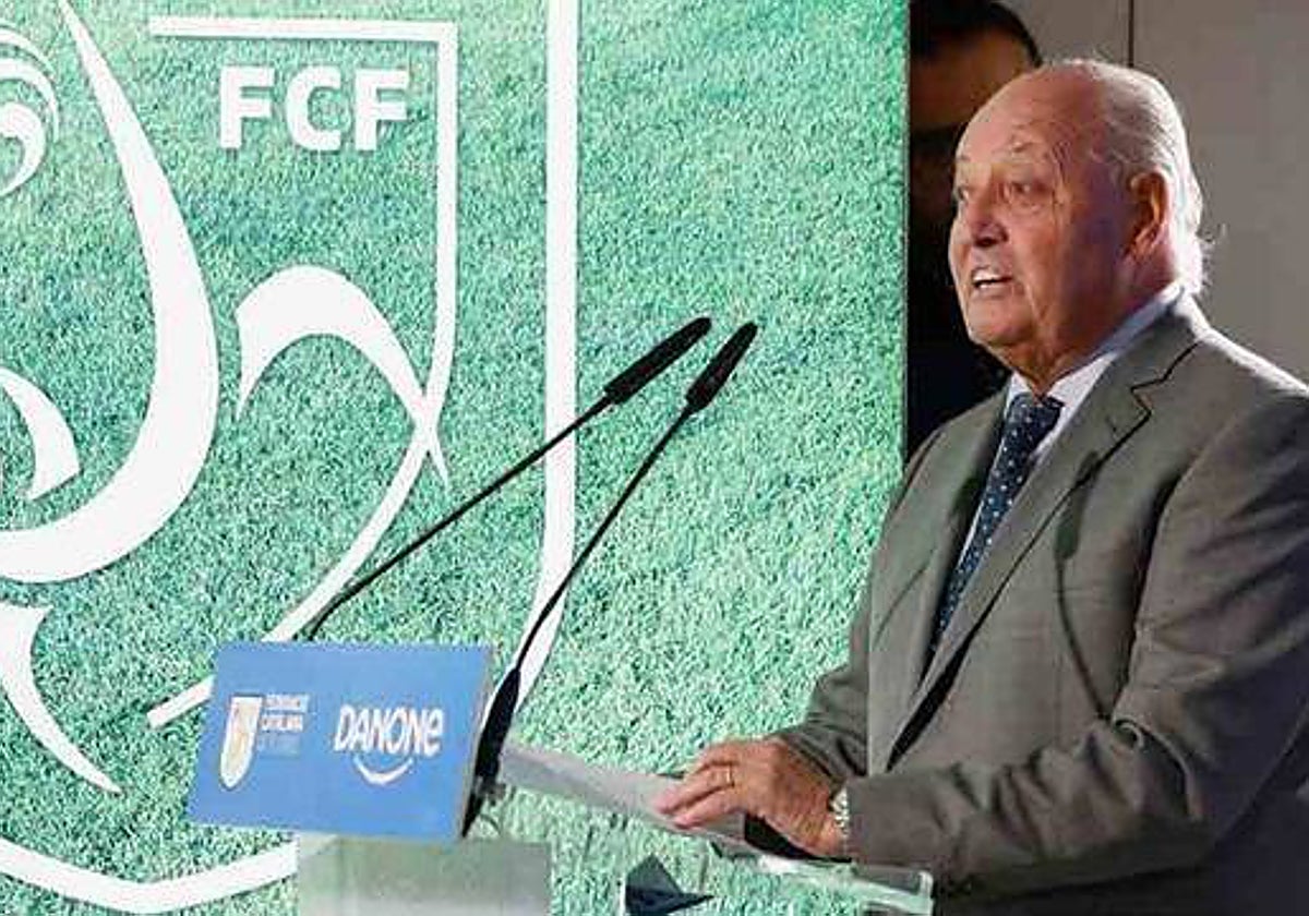 Joan Soteras, presidente de la Federación Catalana de Fútbol