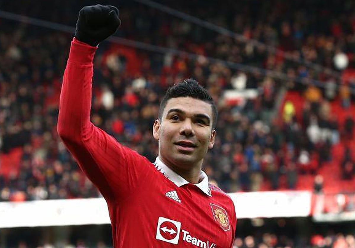 Casemiro, triunfante en el Manchester United