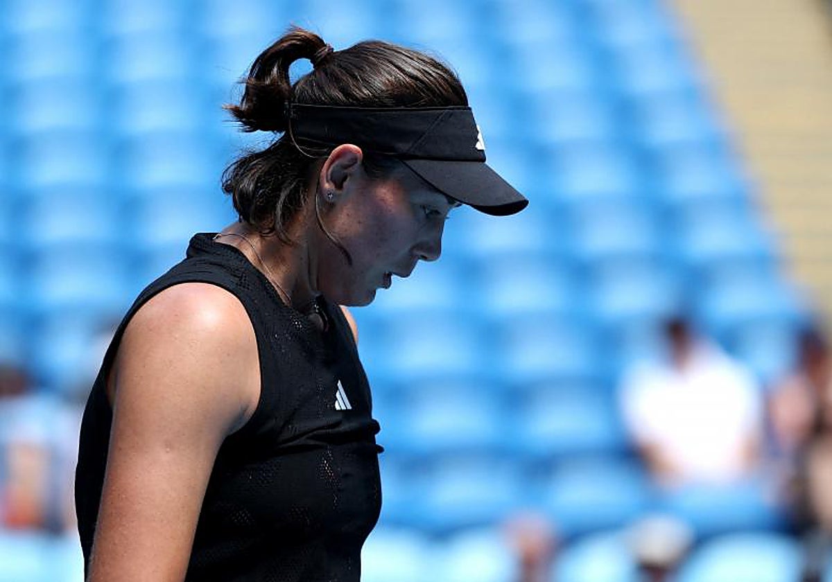 Garbiñe Muguruza falló en el momento decisivo del partido
