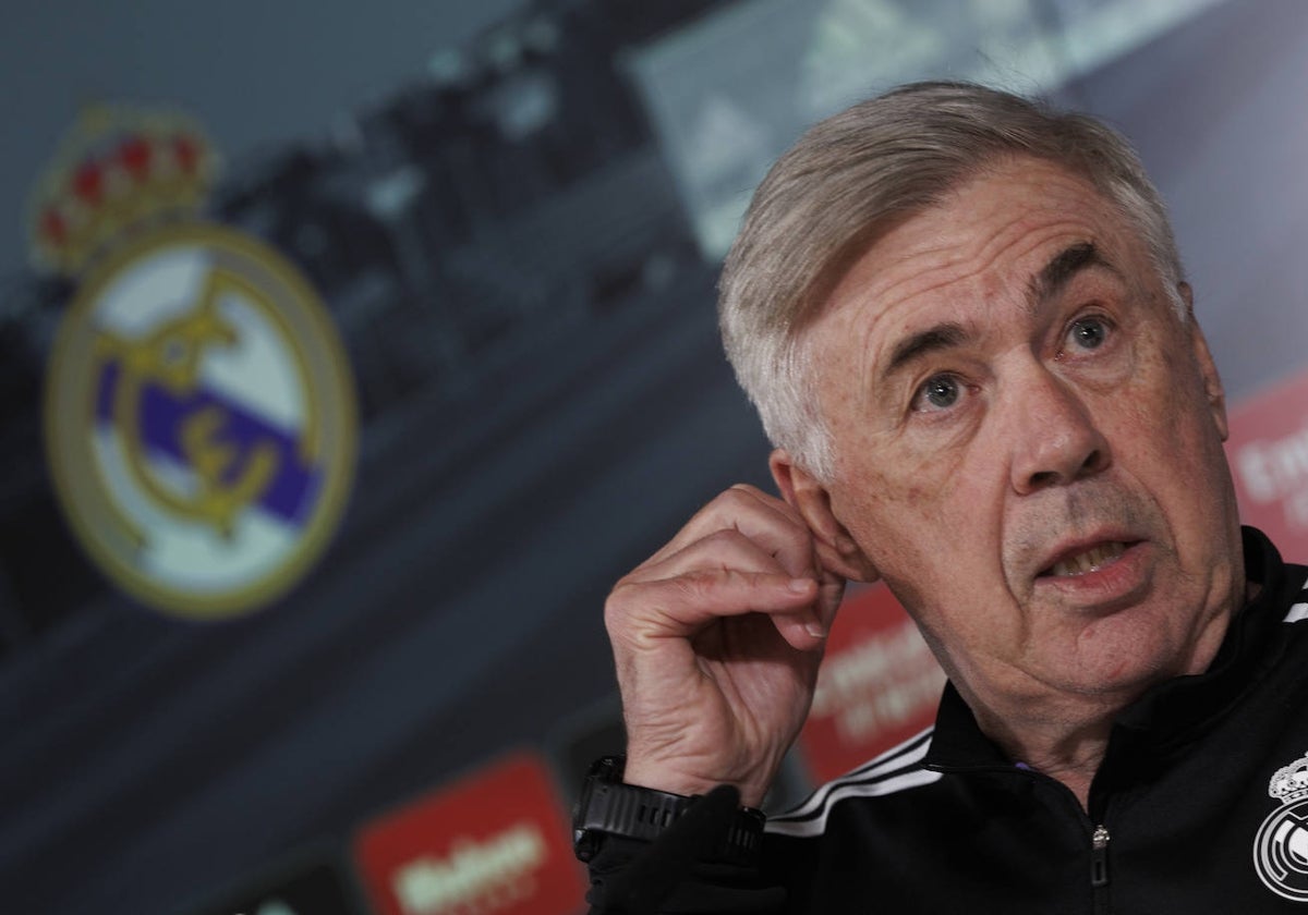 Ancelotti, en la previa del partido ante el Athletic