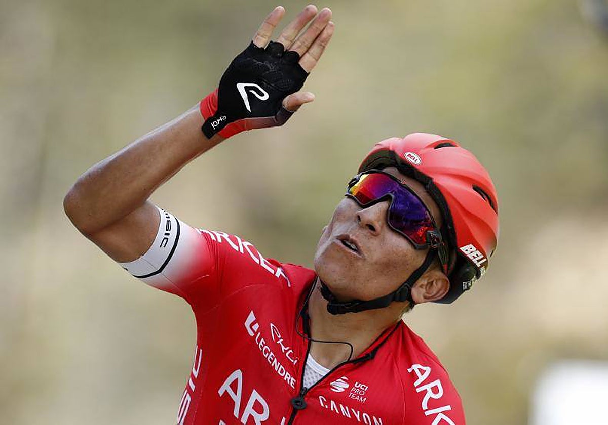 Nairo Quintana, con el maillot del Arkea