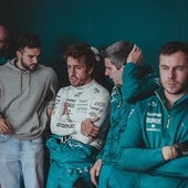 Las primeras imágenes de Fernando Alonso con el Aston Martin en Jerez