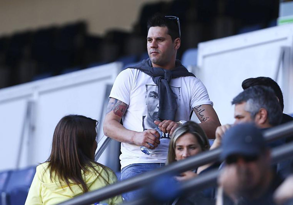 Matías Messi durante un entrenamiento del Barcelona cuando Leo militaba en el club azulgrana