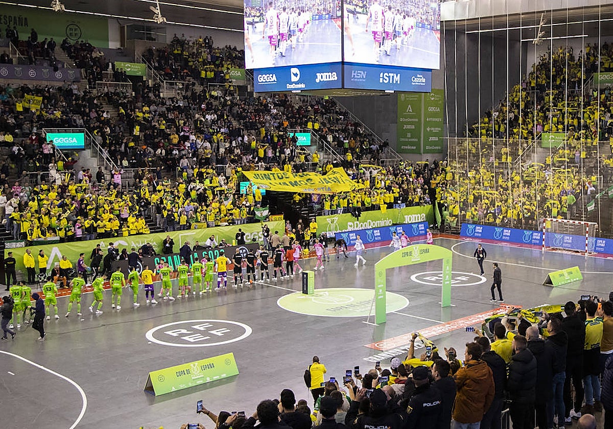 Así lució el Palacio de los Deportes de Granada durante el Palma-Jaén de cuartos