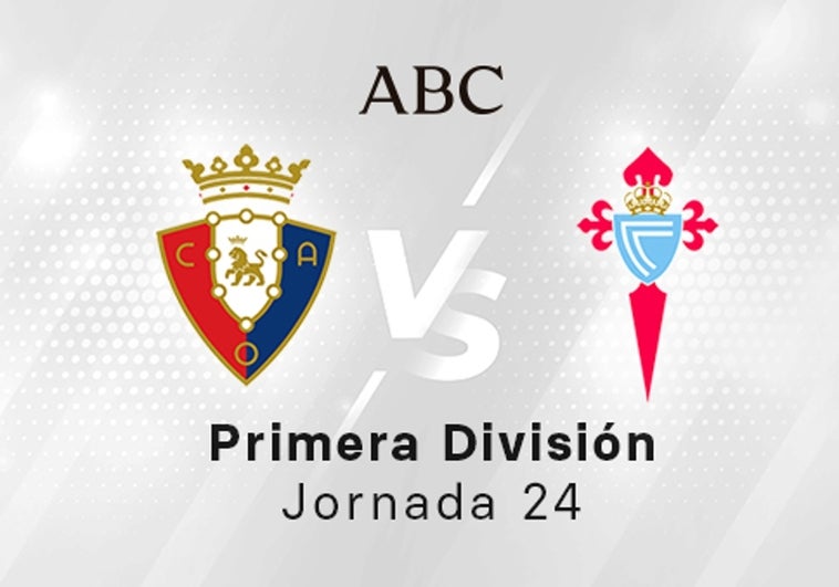 Osasuna - Celta, estadísticas del partido