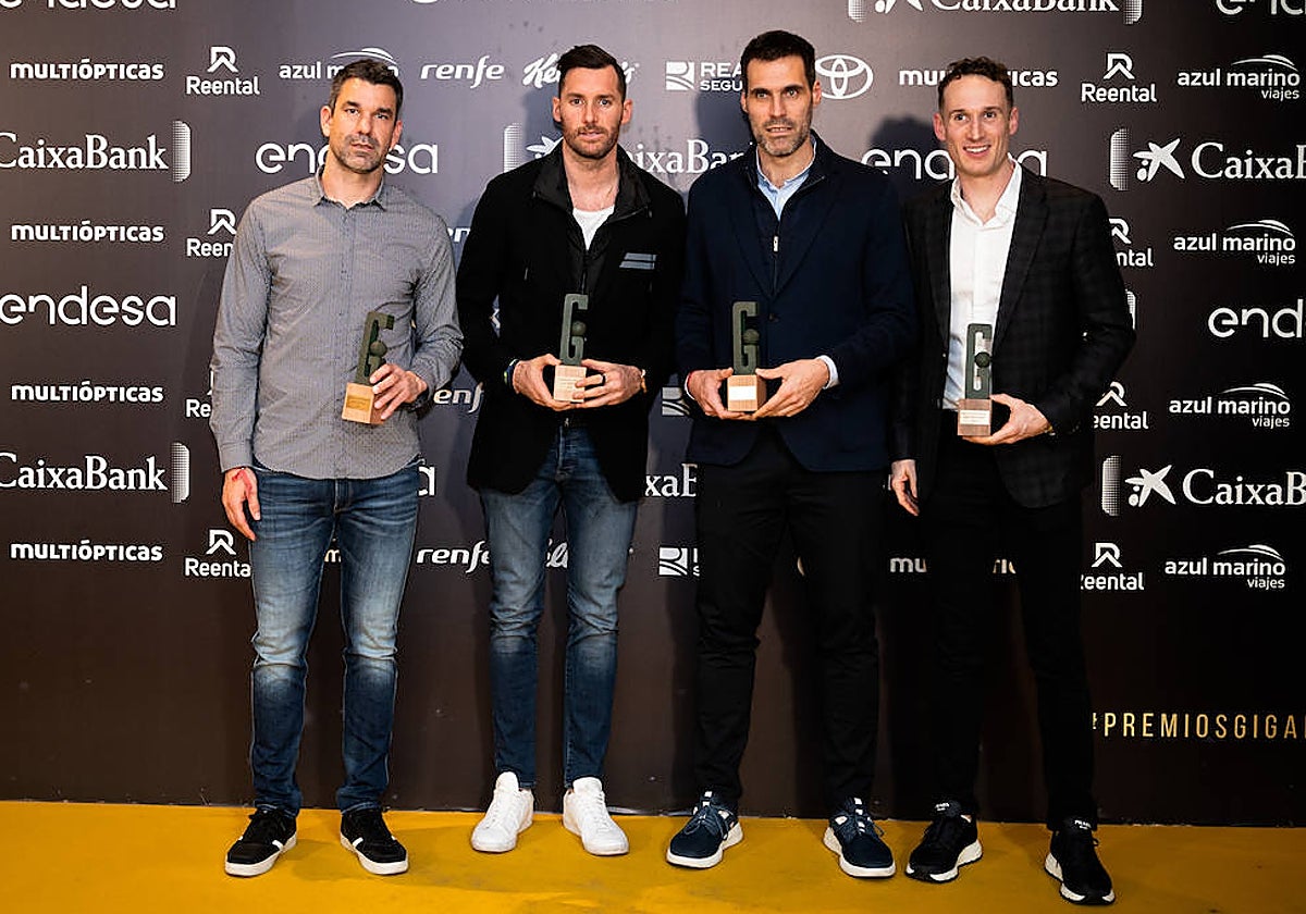 Rafa Martínez, Rudy Fernández, San Emeterio y Huertas, premiados en la gala