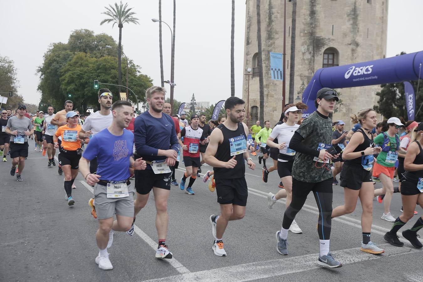 Participantes en el Maratón de Sevilla