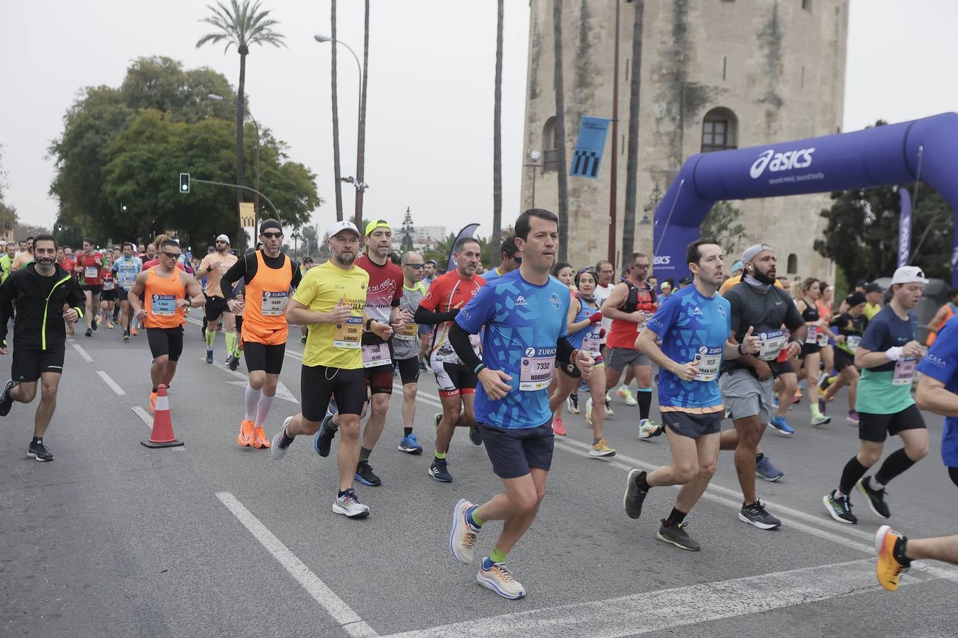 Participantes en el Maratón de Sevilla