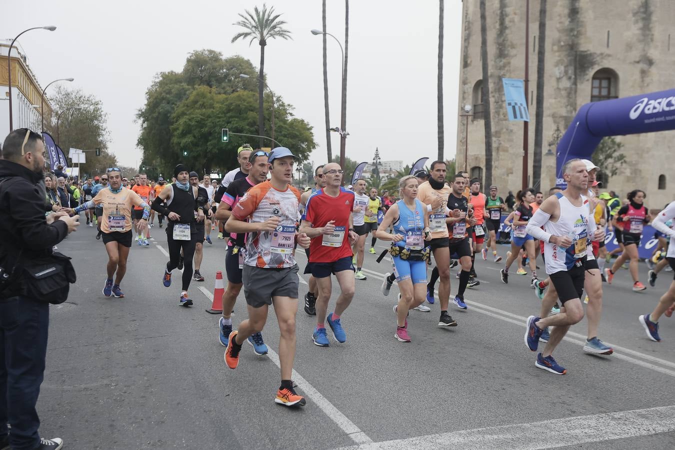 Participantes en el Maratón de Sevilla