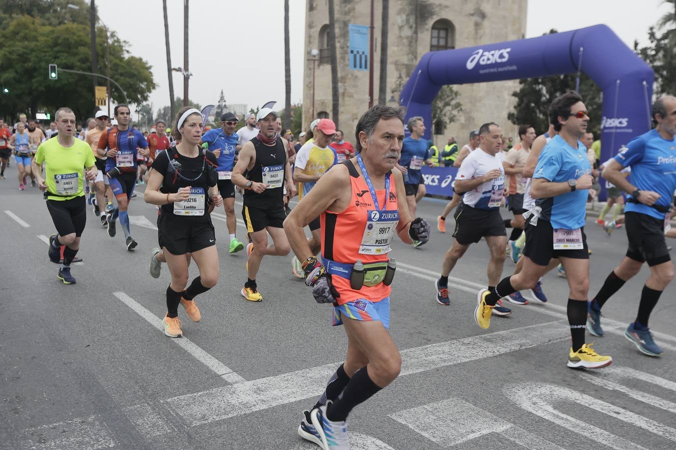 Participantes en el Maratón de Sevilla