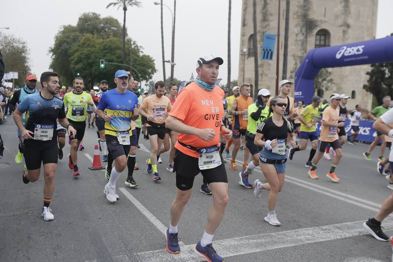 Participantes en el Maratón de Sevilla