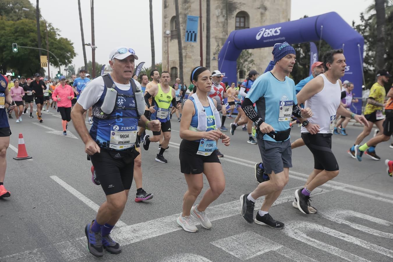 Participantes en el Maratón de Sevilla