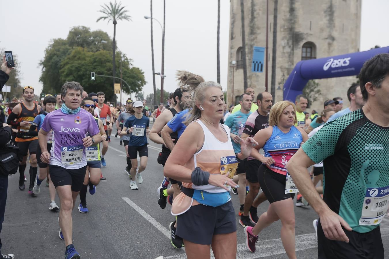 Participantes en el Maratón de Sevilla