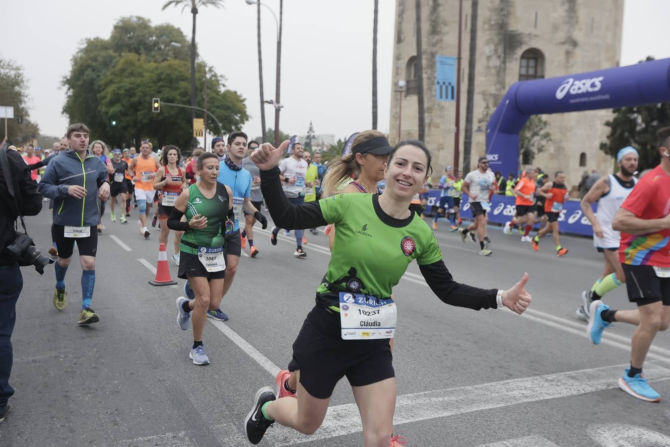 Participantes en el Maratón de Sevilla