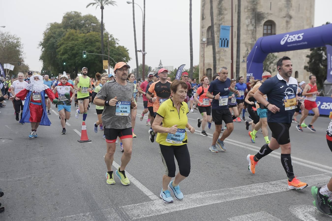 Participantes en el Maratón de Sevilla