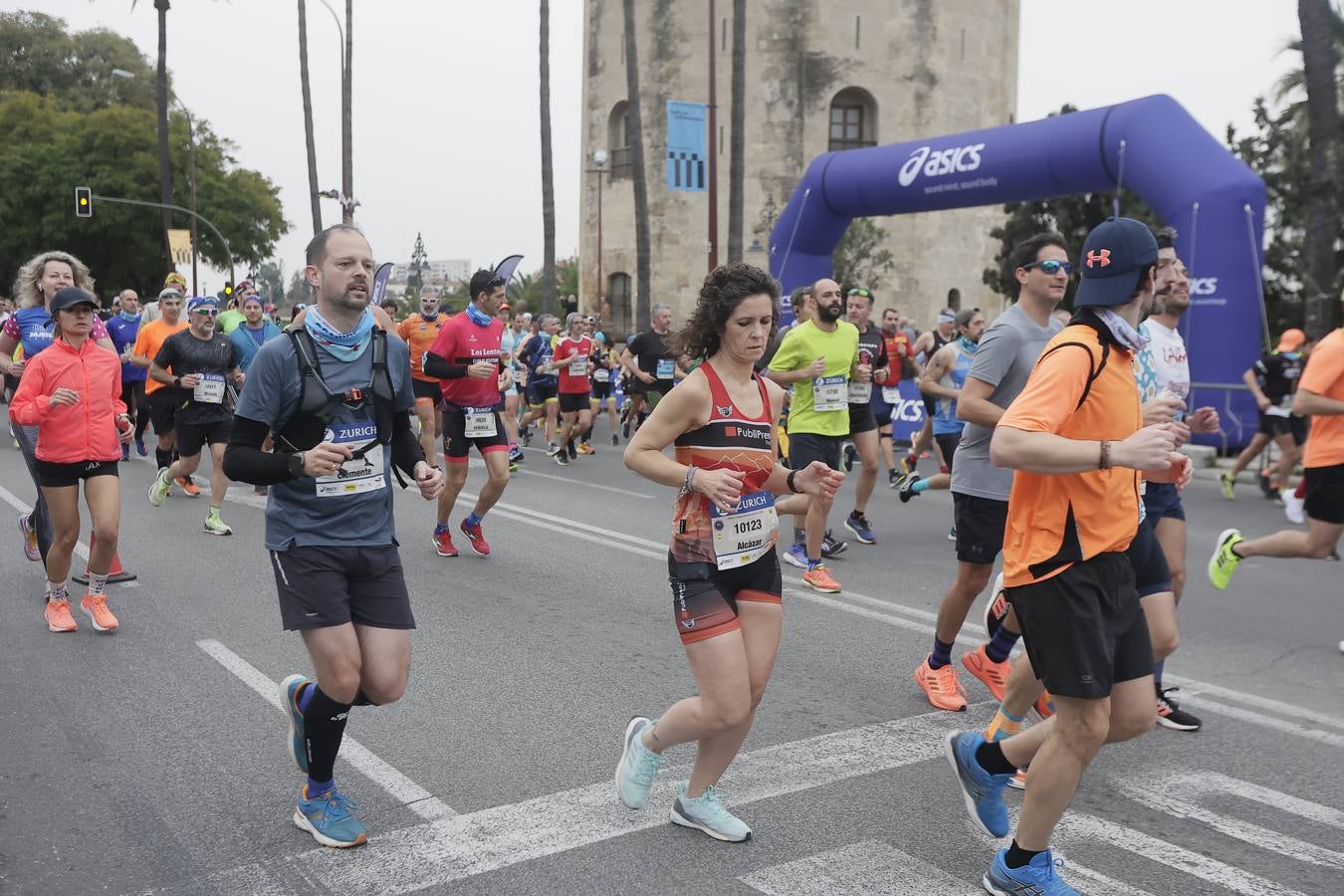 Participantes en el Maratón de Sevilla