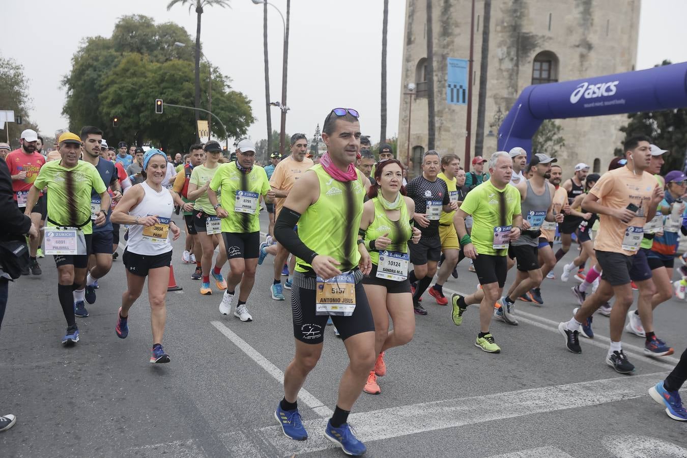Participantes en el Maratón de Sevilla