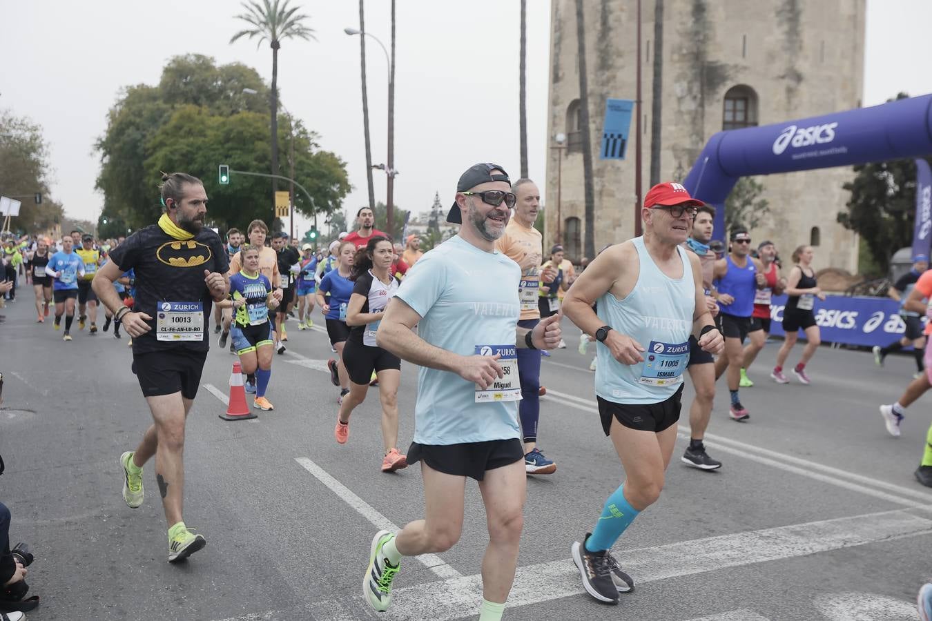 Participantes en el Maratón de Sevilla
