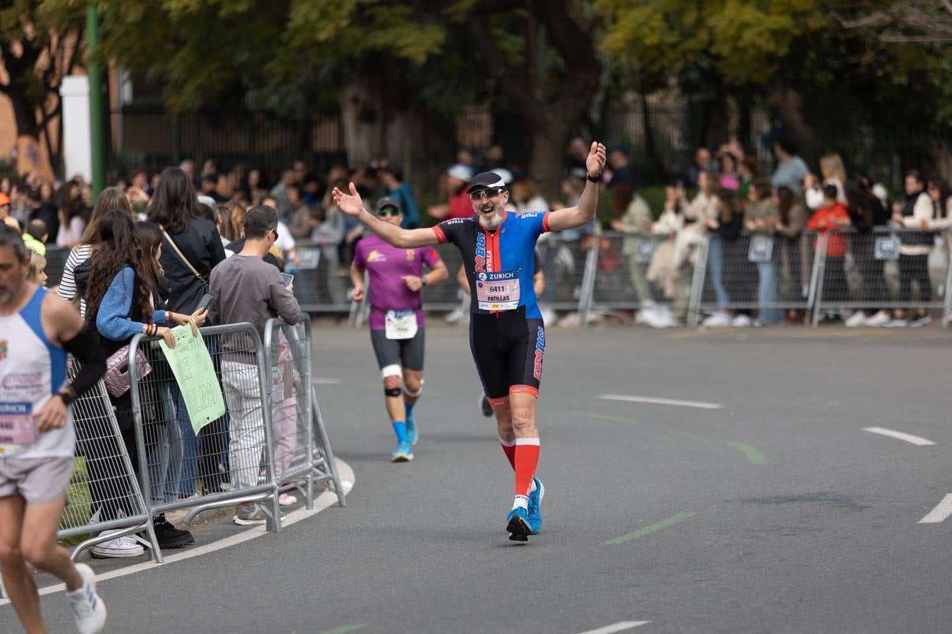 Diferentes momentos del Zurich Maratón Sevilla 2023