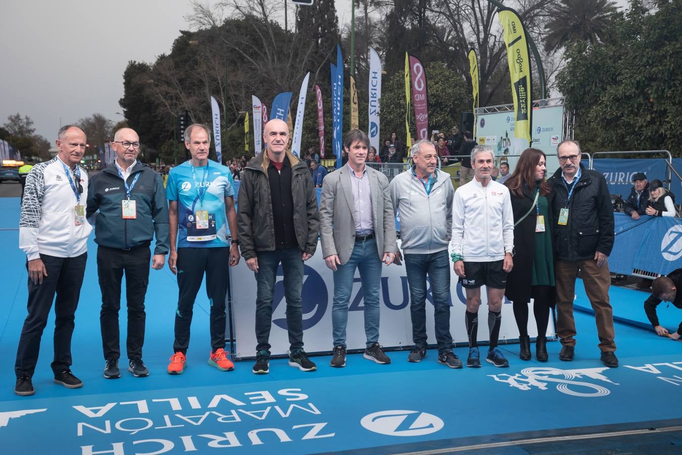 Diferentes momentos del Zurich Maratón de Sevilla 2023