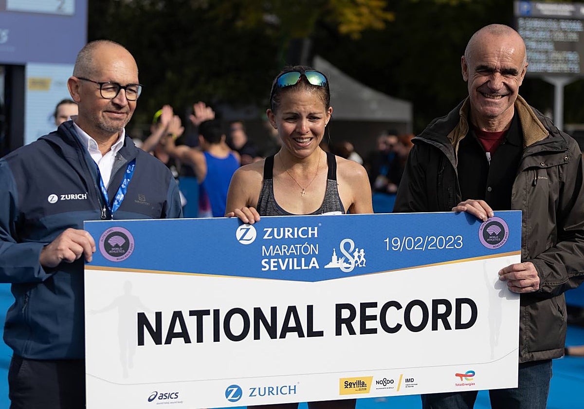 Diferentes momentos del Zurich Maratón de Sevilla 2023