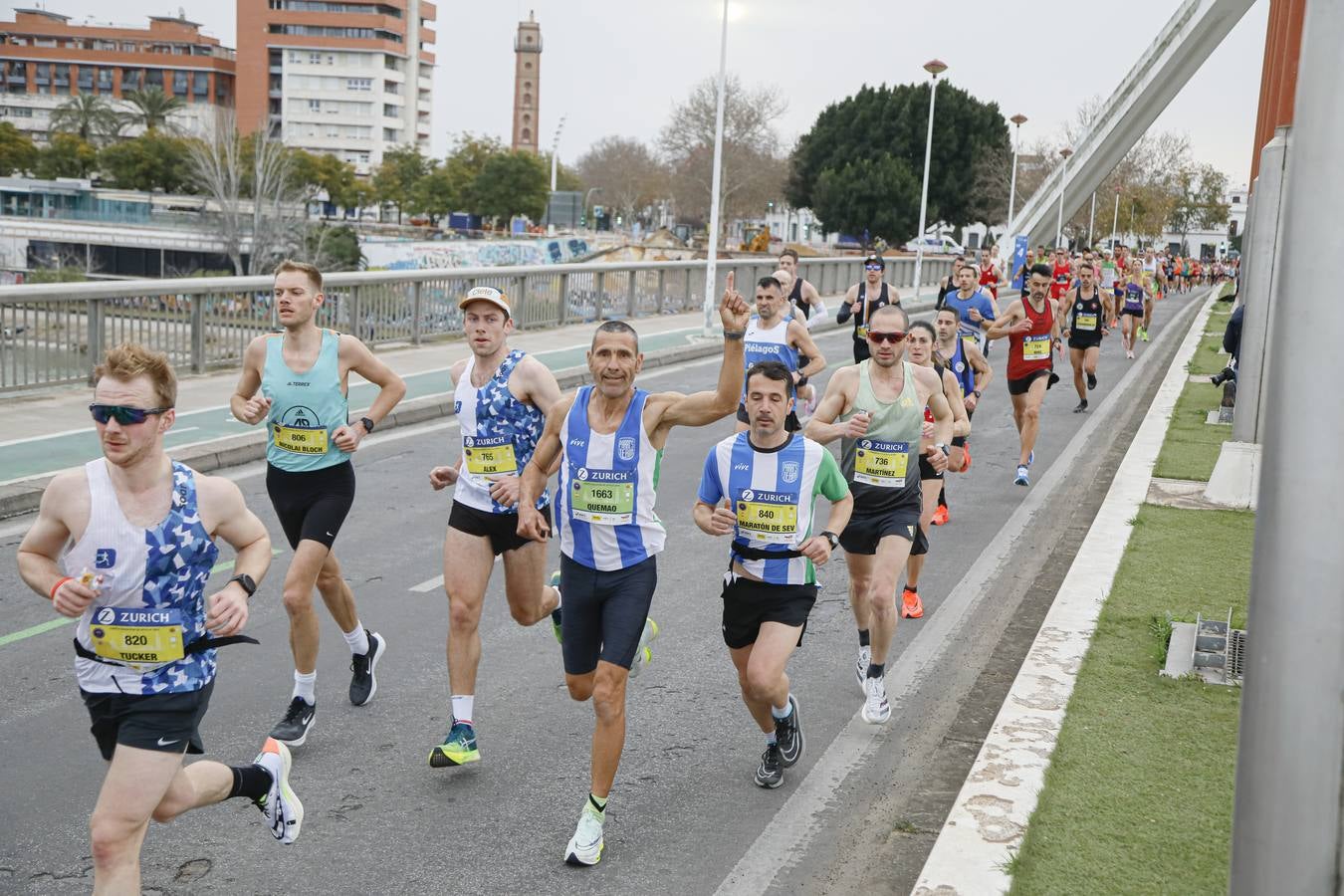 Participantes en el Maratón de Sevilla 2023