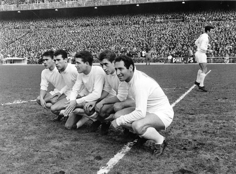 Amancio formó, junto a Gento, Grosso, serena y Velázquez, una de las delanteras míticas del Real Madrid