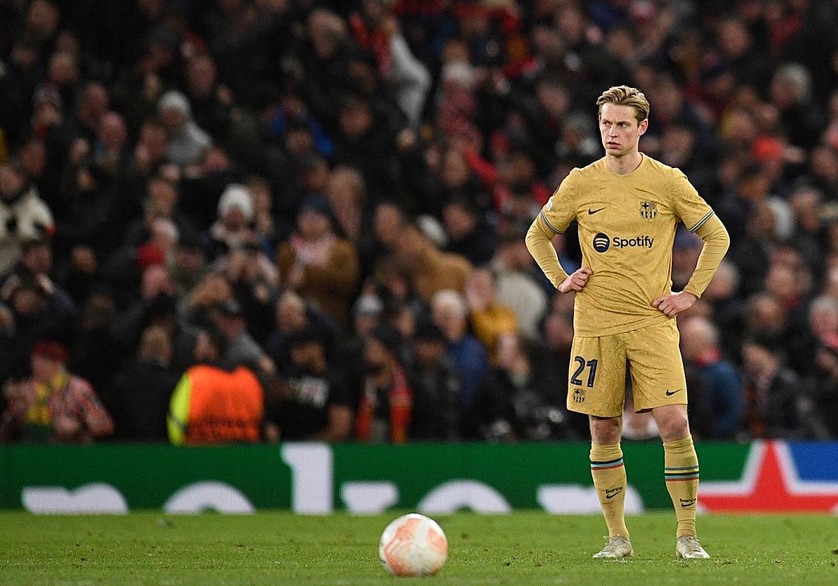 De Jong, tras el segundo gol del United