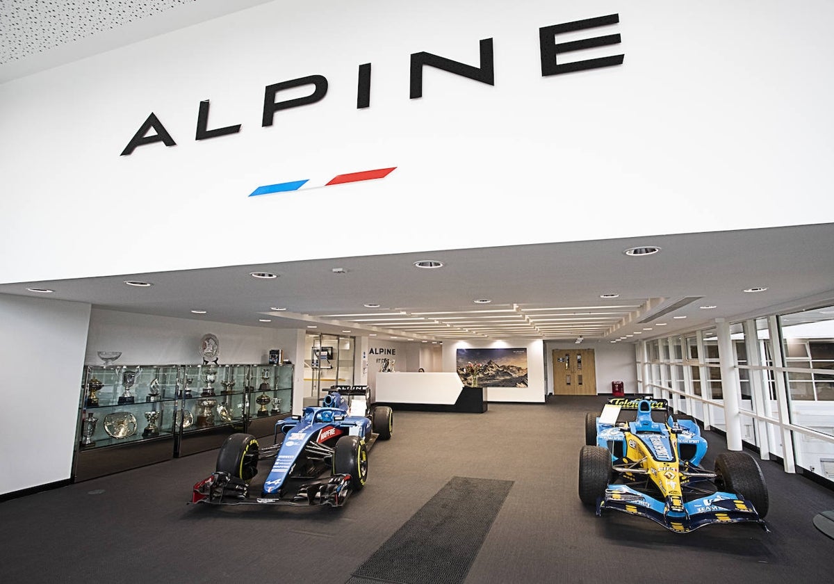 La fábrica de Alpine, en Enstone, Inglaterra
