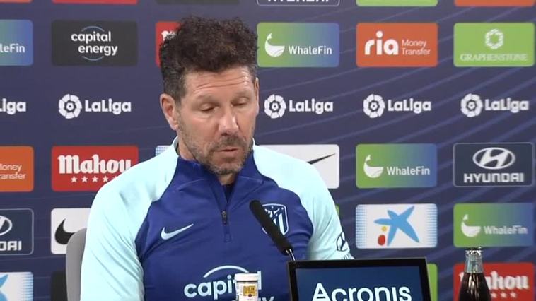 Simeone, sobre el 'caso Negreira': "Tenemos la ilusión de que se resuelva para entenderlo"