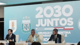 Competencia para la candidatura ibérica: Argentina, Uruguay, Paraguay y Chile se unen para optar al Mundial 2030