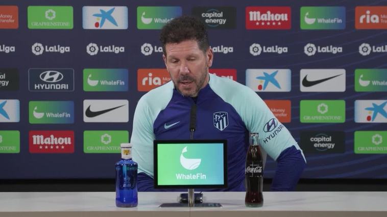 Simeone: "Nos encontraremos un partido duro y cerrado contra el Valencia"