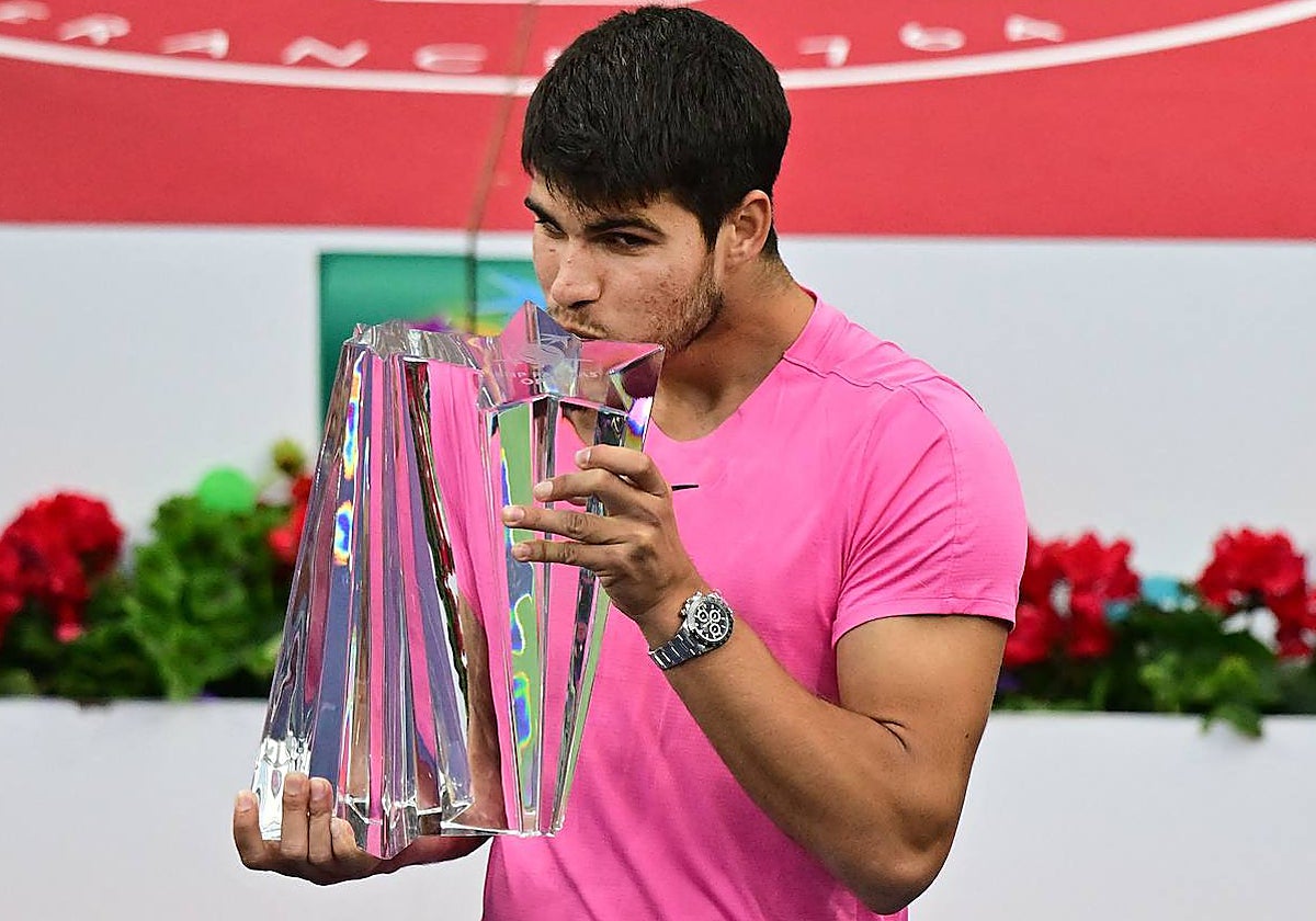 Alcaraz, tras proclamarse campeón de Indian Wells
