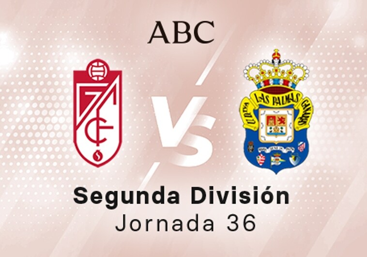 Granada - Las Palmas en directo hoy: partido de la Liga SmartBank, jornada 36