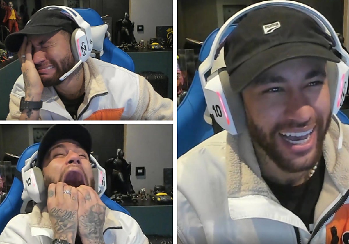 Reacción de Neymar al perder un millón de euros al póker online