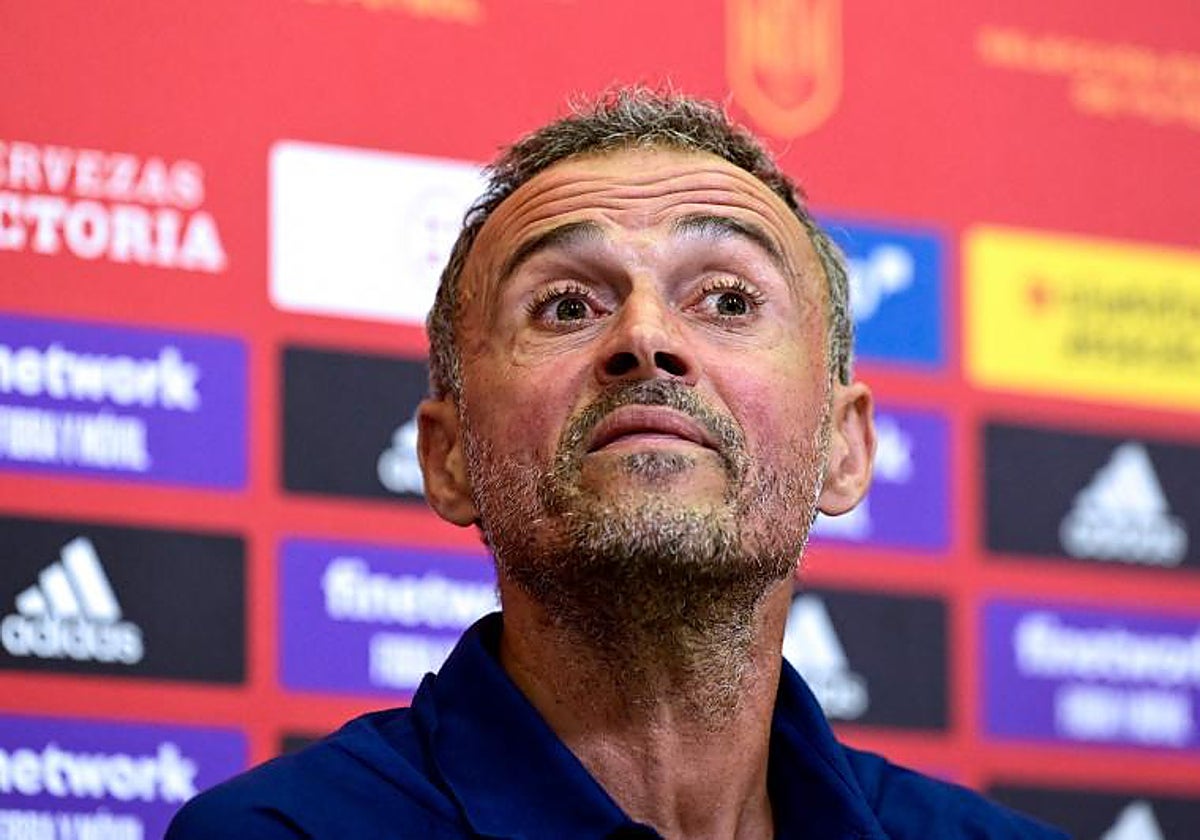 Luis Enrique durante su etapa como seleccionador español